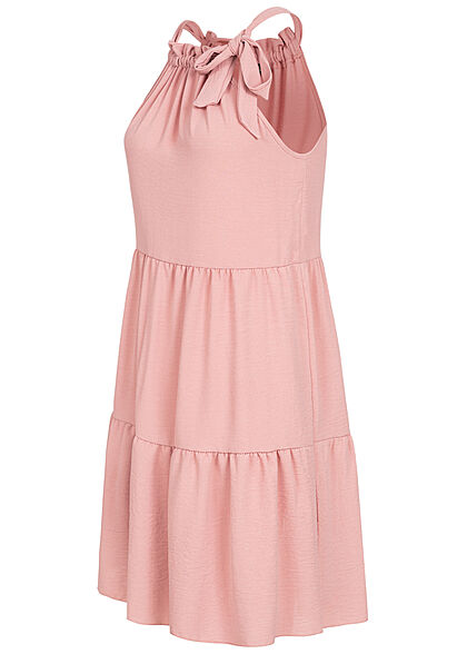 Cloud5ive Dames Jurk met volants roze