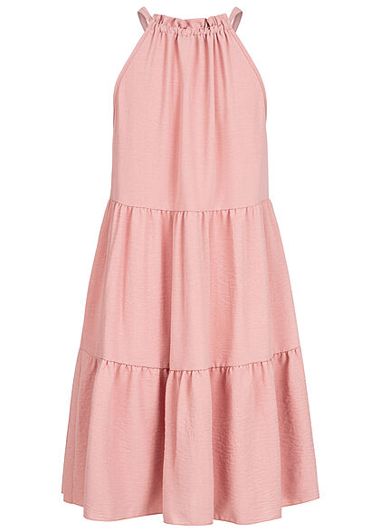 Cloud5ive Dames Jurk met volants roze