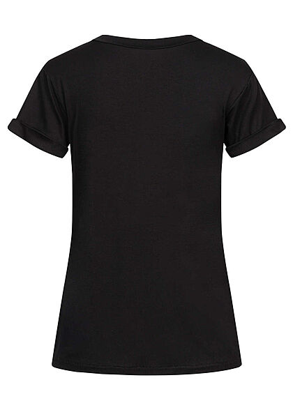 Cloud5ive Dames T-Shirt met opdruk zwart