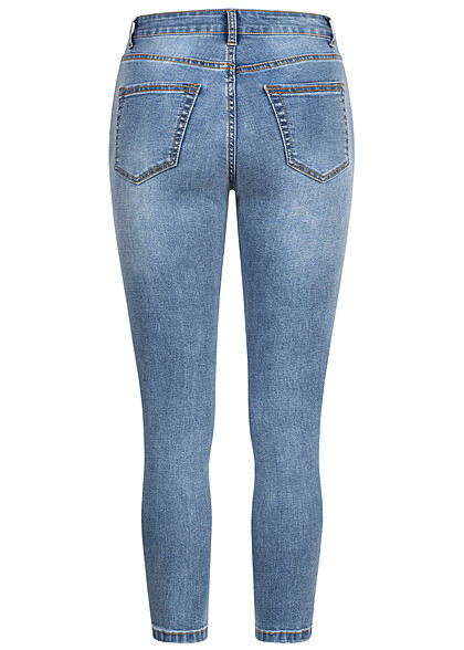 Cloud5ive Dames Denim broek met 5 zakken lichtblauw