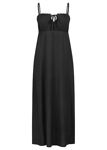 ONLY Dames Viscose Jurk met binddetail en verstelbare bandjes zwart