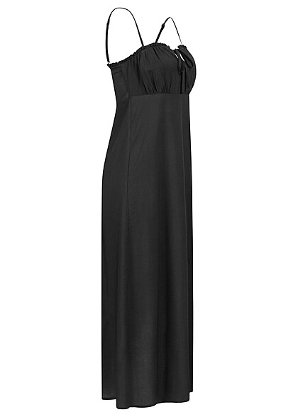 ONLY Dames Viscose Jurk met binddetail en verstelbare bandjes zwart