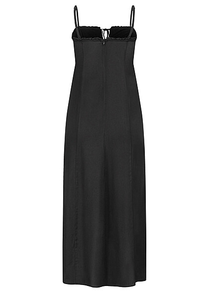 ONLY Dames Viscose Jurk met binddetail en verstelbare bandjes zwart