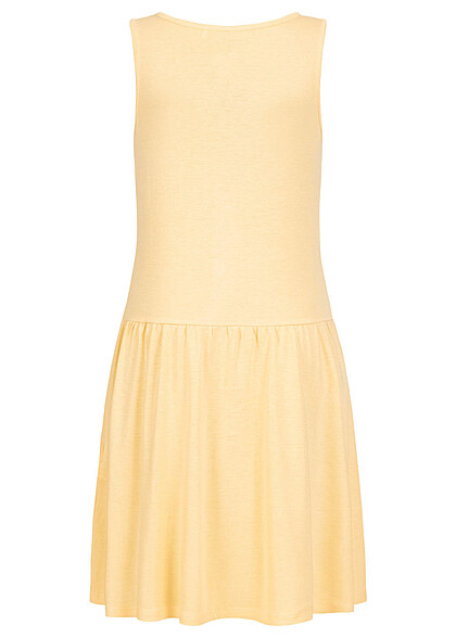 Name it Kids Meisje Viscose Jurk met knopen geel