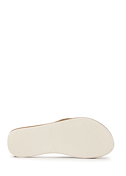 Tom Tailor Dames Sandaal met knoopdetail velours-optisch kaki