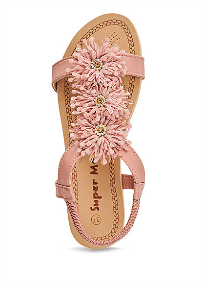 Seventyseven Lifestyle Dames Sandalen met decoratieve applicatie roze - Art.-Nr.: 22050186