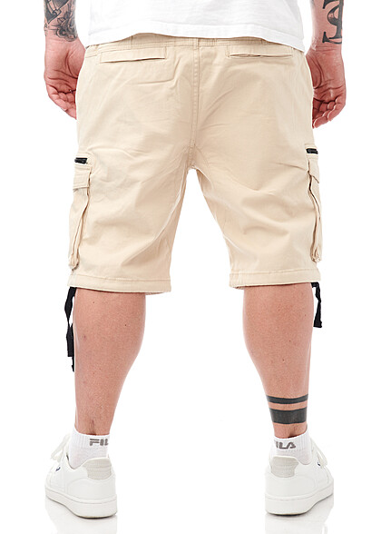 Indicode Heren Bermuda Cargo Shorts met 6 zakken beige