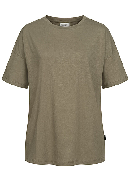 Noisy May Dames NOOS Basic T-Shirt olijfgroen