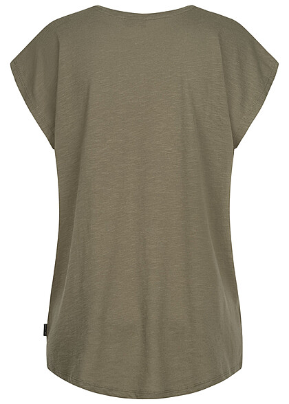 Noisy May Dames NOOS Oversized T-Shirt olijfgroen