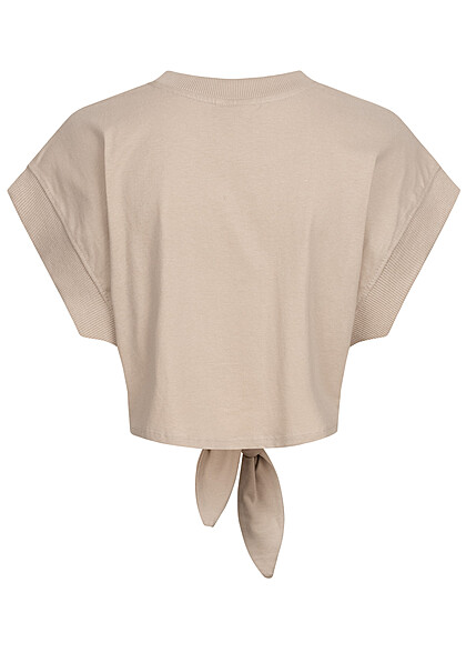 JDY by ONLY Dames Topje met knoopdetail beige