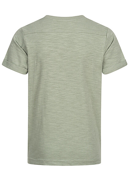 Name it Kids Jongens T-Shirt met rits groen