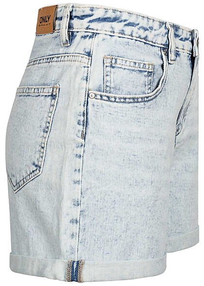ONLY Dames Denim Shorts met 5 zakken lichtblauw