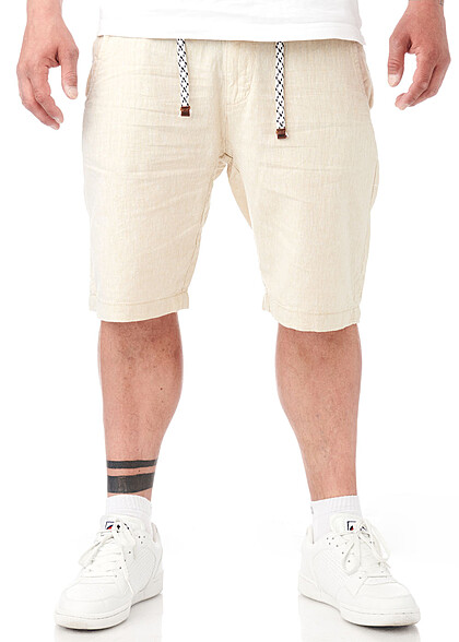 Indicode Heren Bermuda met 4 zakken beige