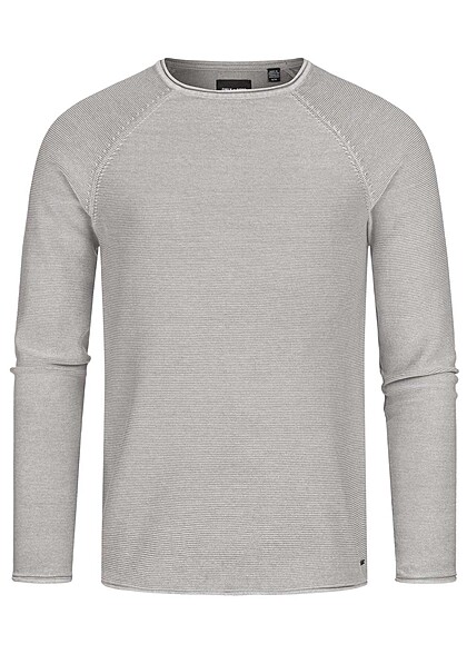 ONLY & SONS Heren NOOS Sweatshirt met structuurstof grijs