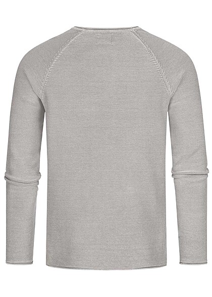 ONLY & SONS Heren NOOS Sweatshirt met structuurstof grijs