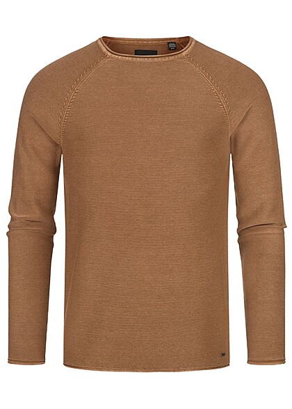ONLY & SONS Heren NOOS Sweatshirt met structuurstof bruin