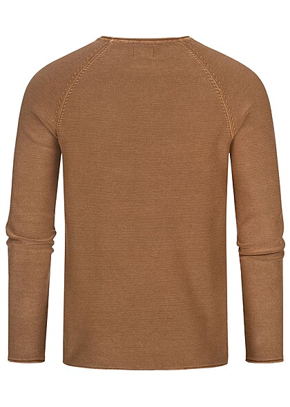 ONLY & SONS Heren NOOS Sweatshirt met structuurstof bruin