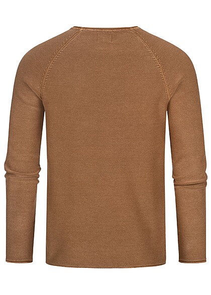 ONLY & SONS Heren NOOS Sweatshirt met structuurstof bruin