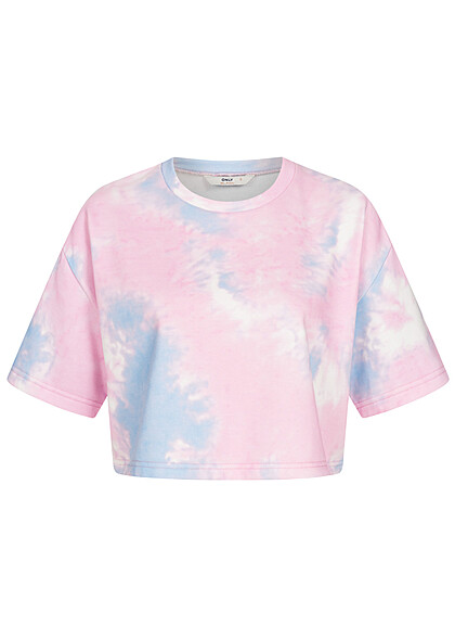 ONLY Dames Kort T-Shirt met all-overprint multicolor - Art.-Nr.: 22050326