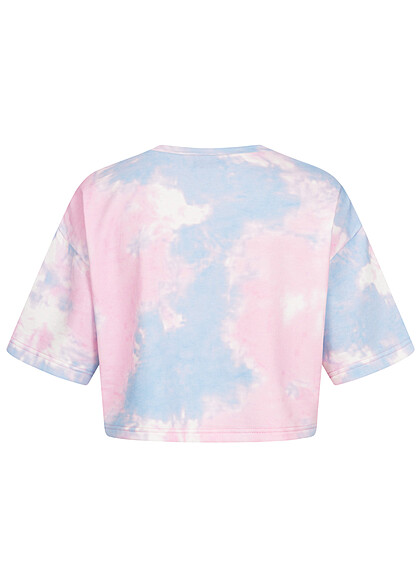 ONLY Dames Kort T-Shirt met all-overprint multicolor
