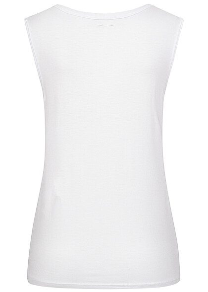 Styleboom Fashion Dames Basic Viscose Top wit