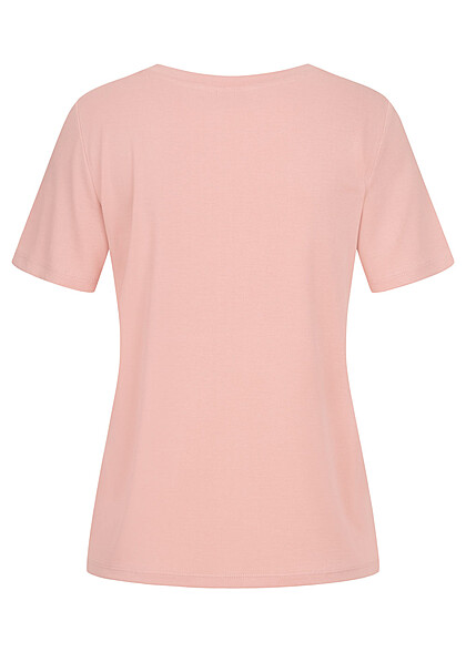 VILA Dames NOOS Tencel Modal T-Shirt roze