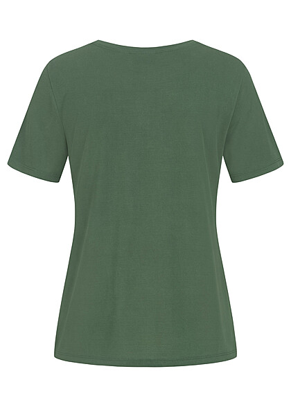 VILA Dames NOOS Tencel Modal T-Shirt groen