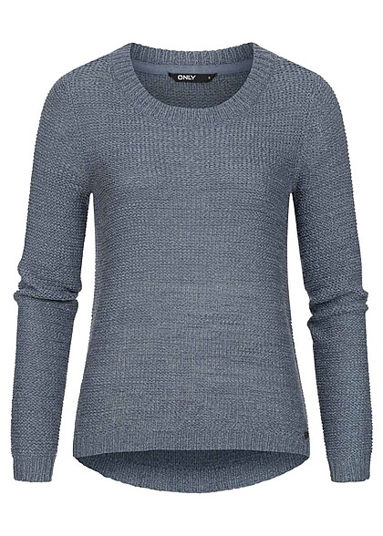 ONLY Dames NOOS Gebreide trui met lange mouwen blauw