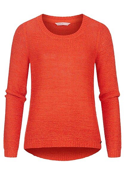 ONLY Dames NOOS Gebreide trui met lange mouwen rood