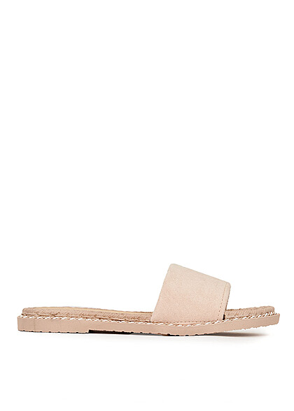 Seventyseven Lifestyle Dames Velours sandaal beige