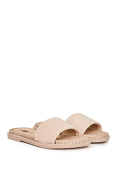 Seventyseven Lifestyle Dames Velours sandaal beige