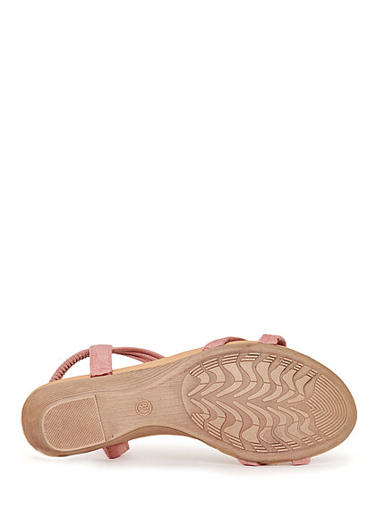 Seventyseven Lifestyle Dames Sandalen met decoratieve parels roze