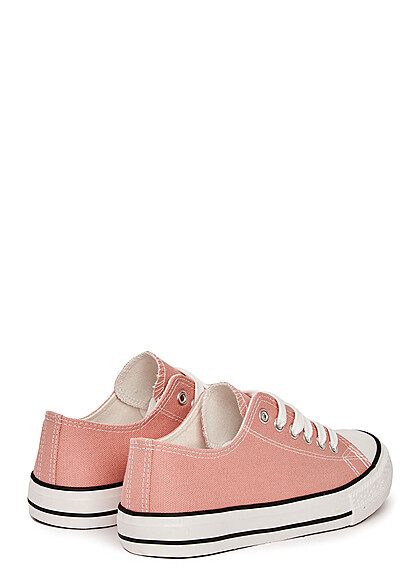 Seventyseven Lifestyle Dames Canvas Sneaker met veters roze