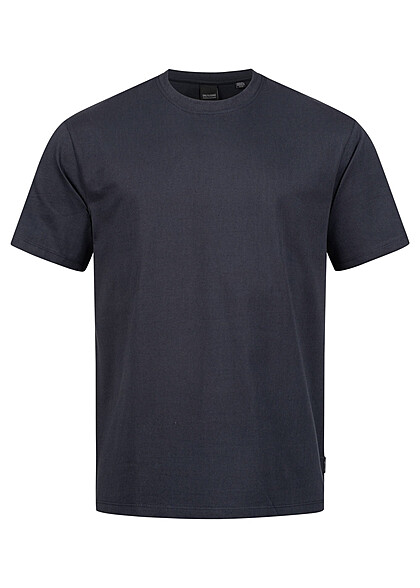 ONLY & SONS Heren NOOS T-Shirt met O-hals marineblauw