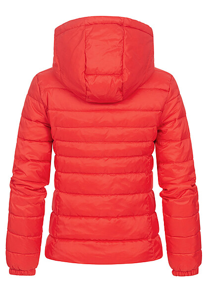 ONLY Dames NOOS Licht jack met kap en 2 zakken rood