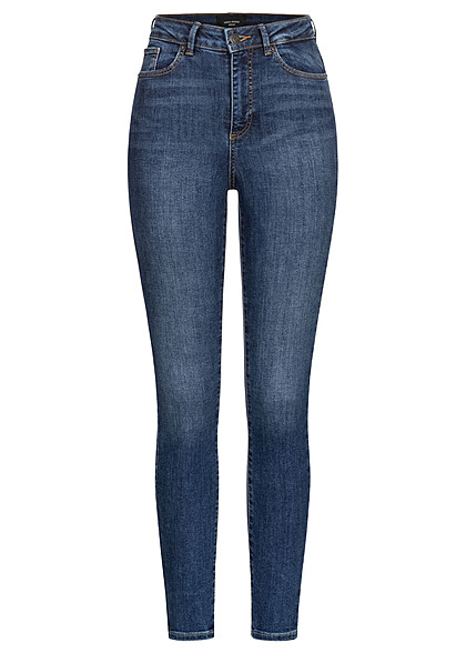 Vero Moda Dames NOOS Jeans Broek met 5 zakken medium blauw