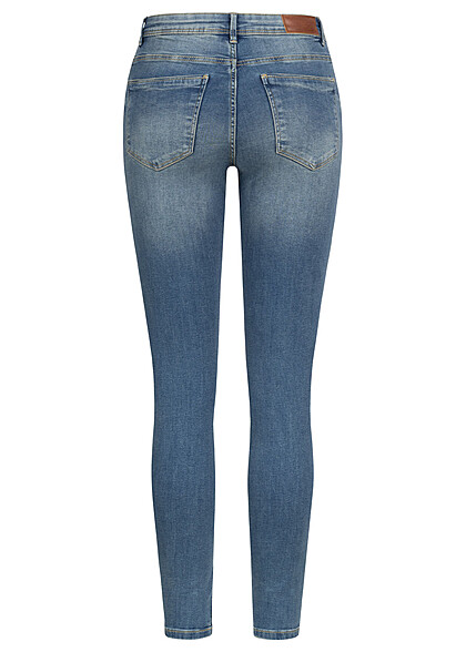 Vero Moda Dames NOOS Jeans Broek met 5 zakken destroyed look medium blauw