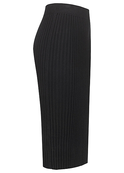 Vero Moda Dames Rok met structuurstof en elastische tailleband zwart