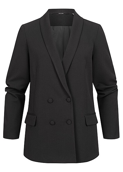 Vero Moda Dames NOOS Oversized Blazer met knopen en 2 zakken zwart - Art.-Nr.: 22070051