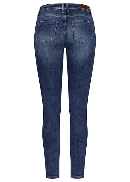 ONLY Dames NOOS Jeans Broek met 5 zakken gewassen look donkerblauw