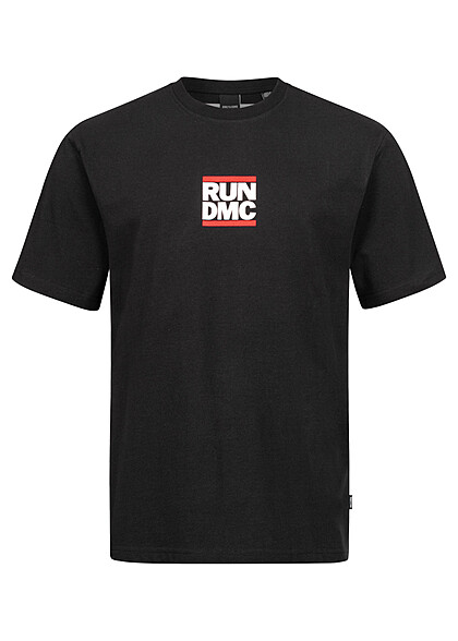 ONLY & SONS Heren T-Shirt met RUN DMC logo opdruk zwart wit rood - Art.-Nr.: 22070110