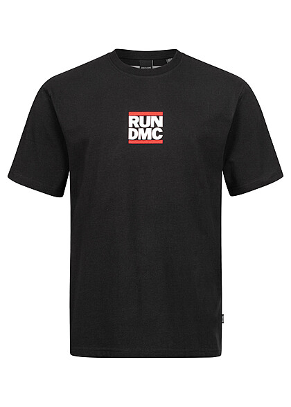 ONLY & SONS Heren T-Shirt met RUN DMC logo opdruk zwart wit rood