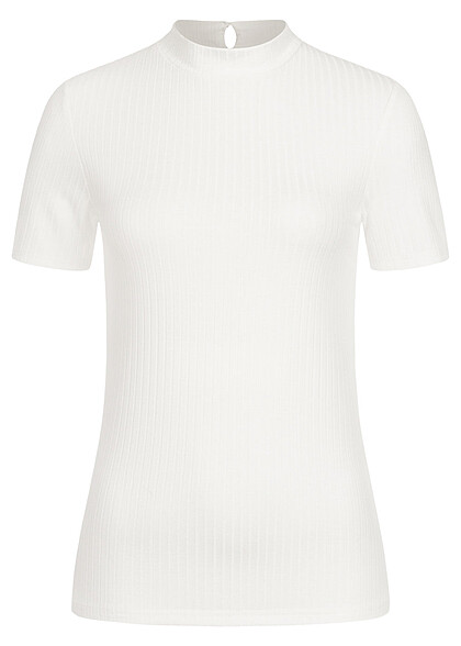 Pieces Dames NOOS T-Shirt Top met structuurstof wit