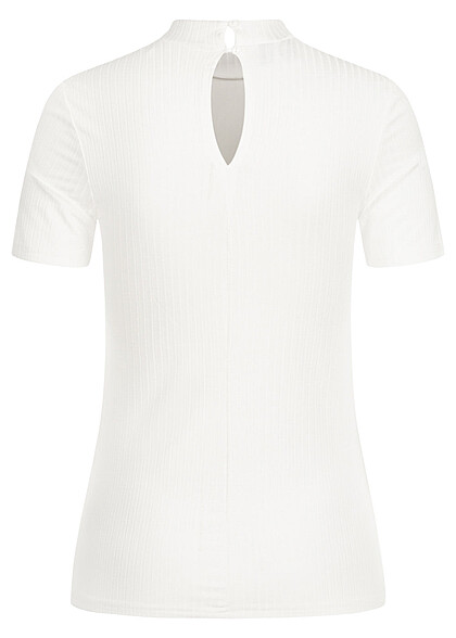 Pieces Dames NOOS T-Shirt Top met structuurstof wit