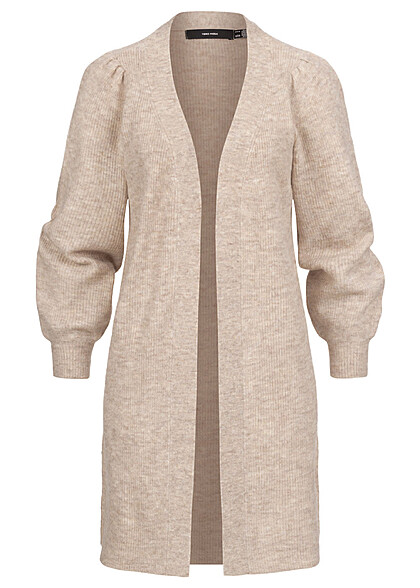 Vero Moda Dames Vest met ballonmouwen beige