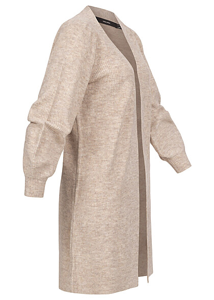 Vero Moda Dames Vest met ballonmouwen beige