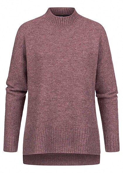 Vero Moda Dames NOOS Trui met geribde zomen bruin