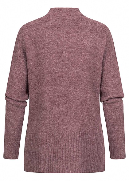 Vero Moda Dames NOOS Trui met geribde zomen bruin