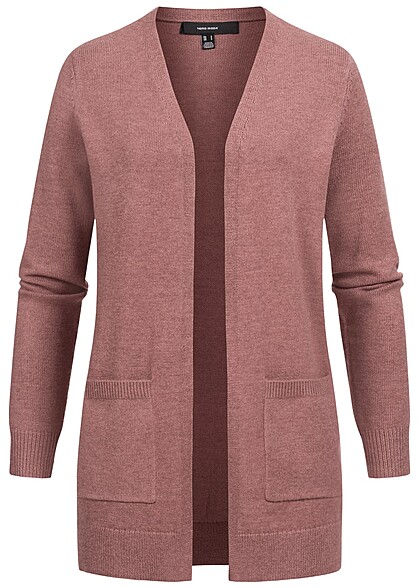 Vero Moda Dames NOOS Vest met 2 zakken bruin gemêleerd