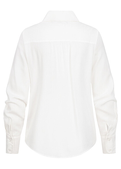 Vero Moda Dames NOOS Blouse met knopen wit